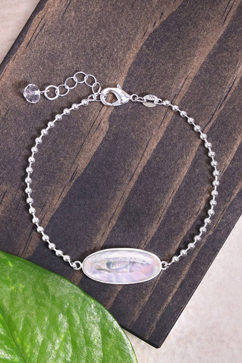 Mother Of Pearl Beaded Charm Bracelet - SF