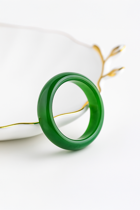Premium Natural Hetian Jade Ring