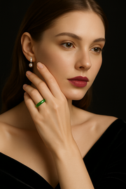 Premium Natural Hetian Jade Ring