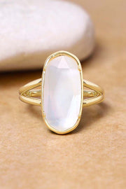Mother Of Pearl Quartz Casey Ring - GF