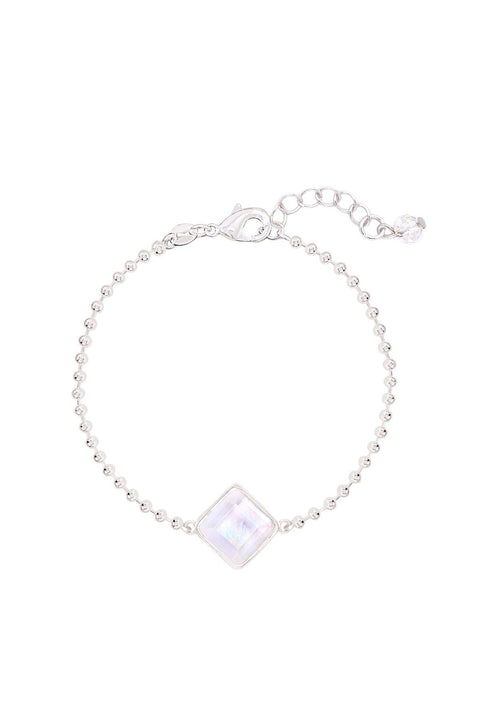 Mother Of Pearl Beaded Charm Bracelet - SF
