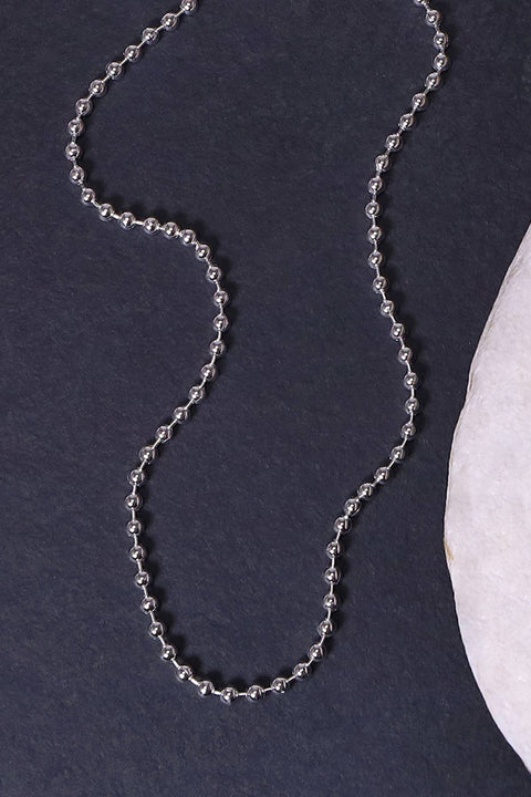 Sterling Silver Italian Bead Chain 3 mm x 18" - SS