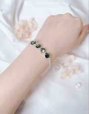 Black Mother Of Pearl Doublet Bracelet - SF