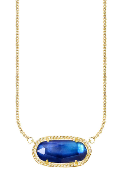 Labradorite Doublet Pendant Necklace - GF