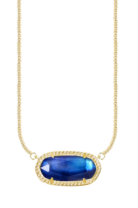 Labradorite Doublet Pendant Necklace - GF
