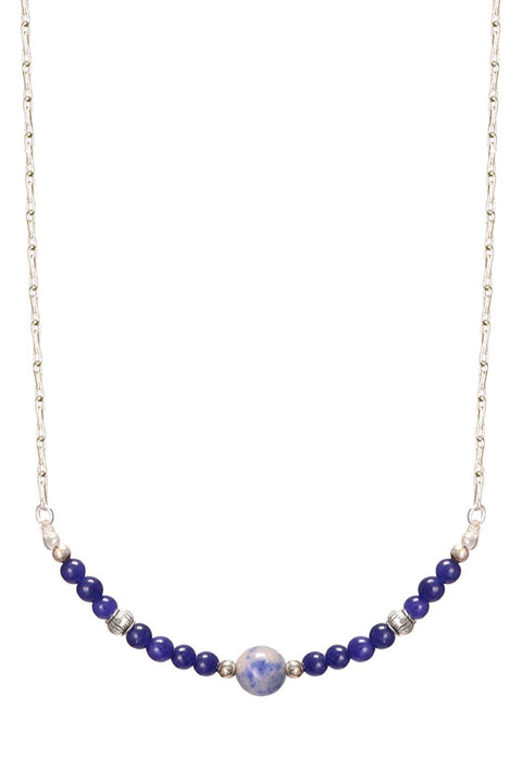 Lapis Beaded Necklace - SF