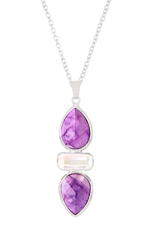 Amethyst Pendant Necklace - SF