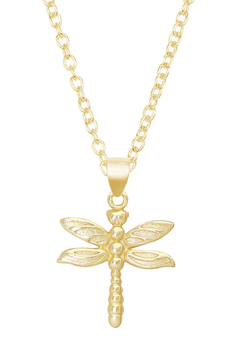 Dragonfly Pendant Necklace - GF