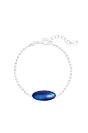 Labradorite Doublet Beaded Charm Bracelet - SF
