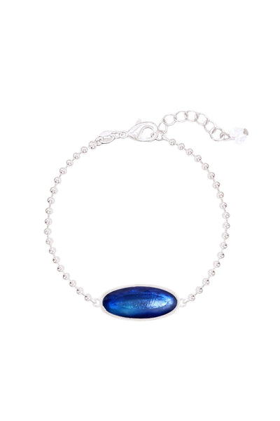 Labradorite Doublet Beaded Charm Bracelet - SF