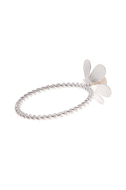 Freshwater Pearl & Handmade Flower Ring - SF