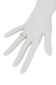 Freshwater Pearl & Handmade Flower Ring - SF