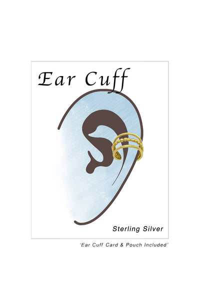 Sterling Silver Plain Ear Cuff - VM