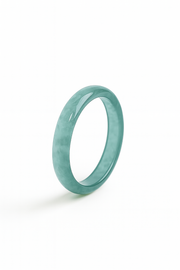 Ice Blue Natural Jade Ring