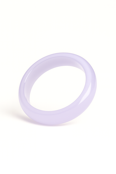 10mm Natural Purple Chalcedony Bangle