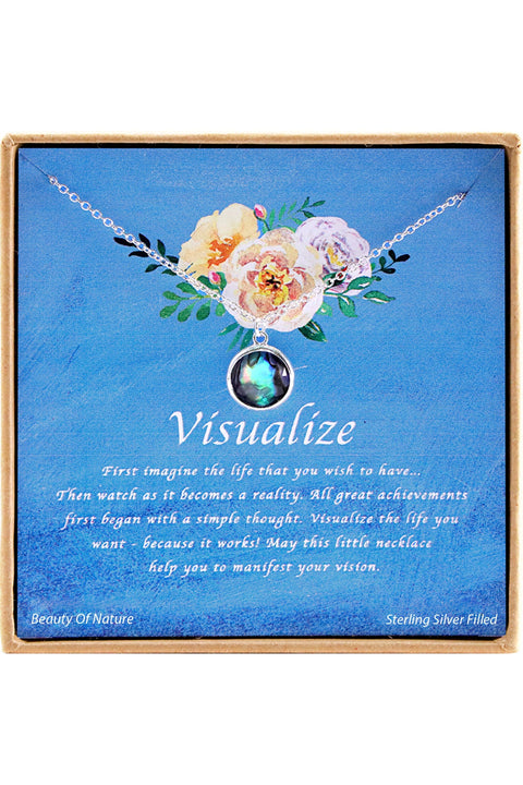 'Visualize' Boxed Charm Necklace - SF