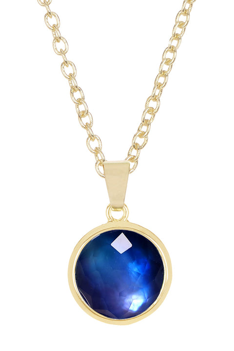Labradorite Doublet Pendant Necklace - GF