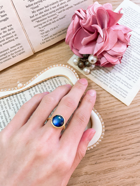 Labradorite Doublet Lollipop Ring - GF