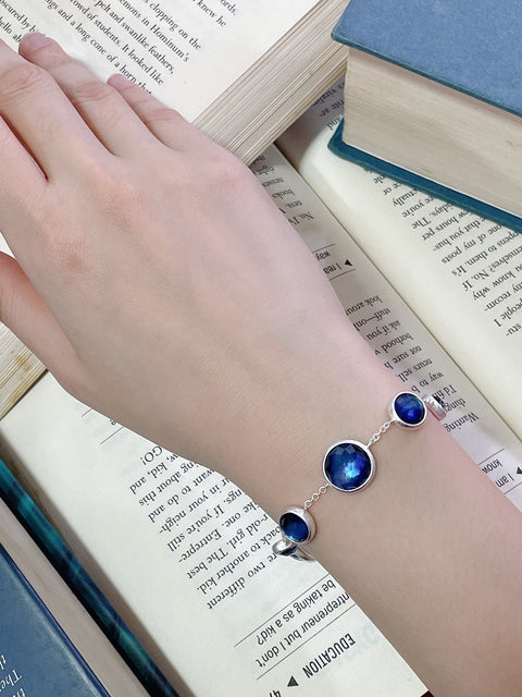 Labradorite Doublet Station Bracelet - SF