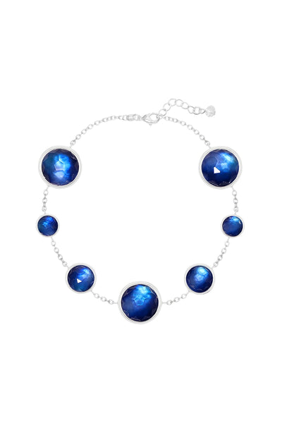 Labradorite Doublet Station Bracelet - SF