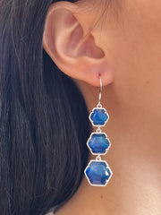 Labradorite Doublet Statement Earrings - SF
