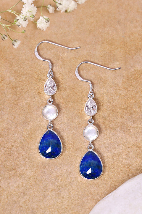 Lapis Drop Earrings - SF