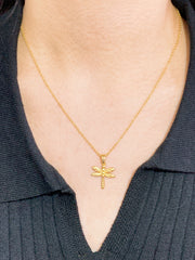 Dragonfly Pendant Necklace - GF