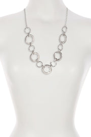 Timeless Circle Link Statement Necklace - SP