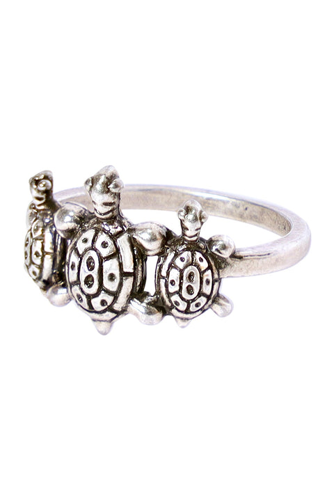 Triple Turtle Band Ring - SF – Lucygoldjewelry.com