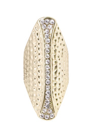 Cubic Zirconia Heavy Metal Statement Ring - GF