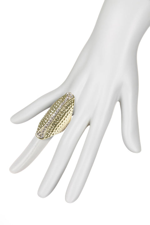 Cubic Zirconia Heavy Metal Statement Ring - GF