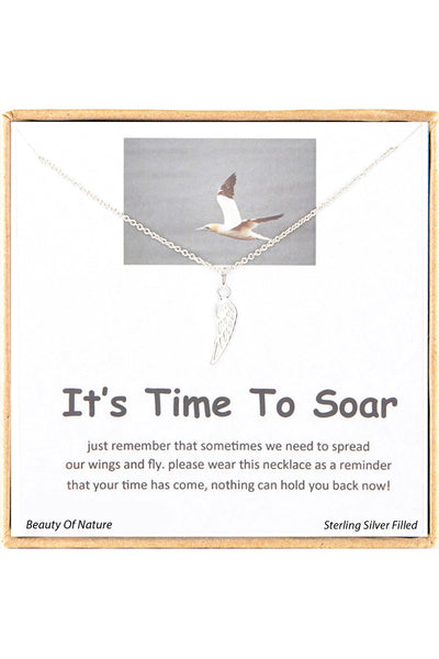'It's Time To Soar' Boxed CharmNecklace - SF