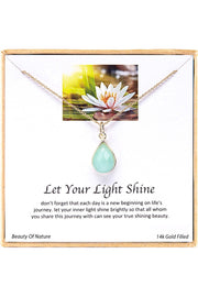 'Let Your Light Shine' Boxed Charm Necklace - GF