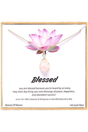 'Blessed' Boxed Charm Necklace - GF