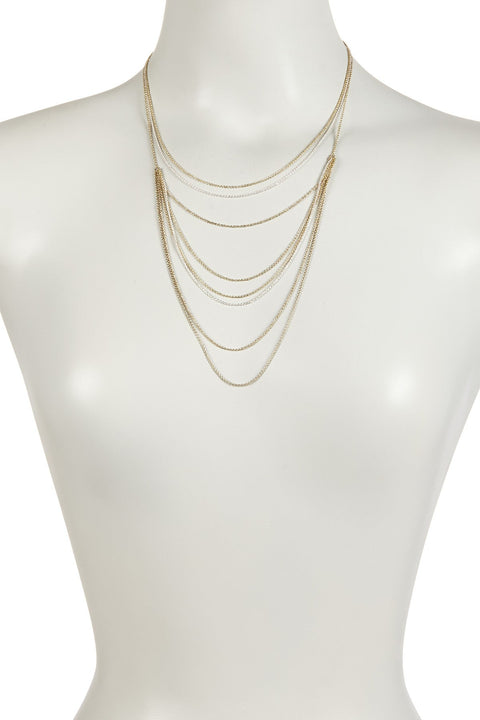 Multi Strand Drape Necklace - SF/GF