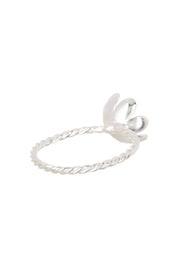 Freshwater Pearl & Handmade Flower Ring - SF