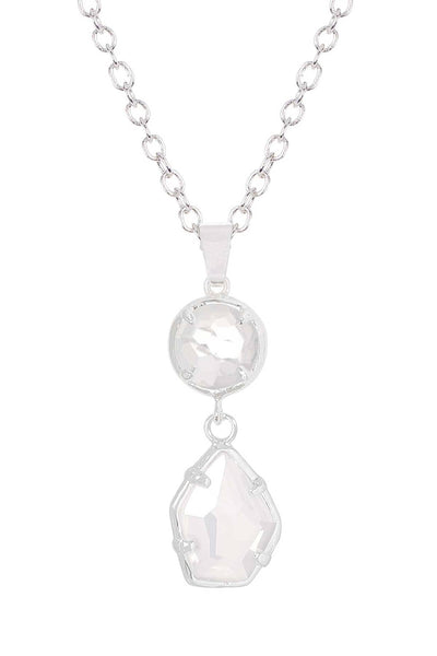 Moonstone Crystal Pendant Necklace - SF