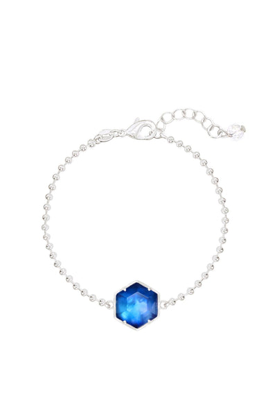 Labradorite Doublet Beaded Charm Bracelet - SF