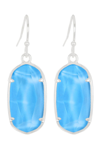 Turquoise Quartz Casey Drop Earrings - SF