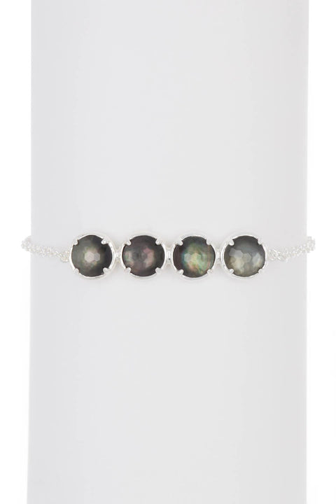 Black Mother Of Pearl Doublet Bracelet - SF