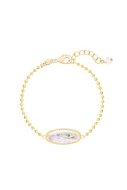 Mother Of Pearl Beaded Charm Bracelet - GF