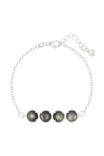 Black Mother Of Pearl Doublet Bracelet - SF
