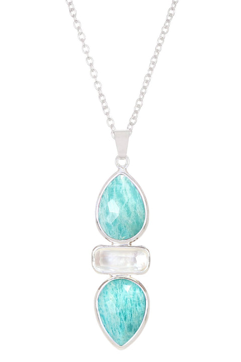 Amazonite Pendant Necklace - SF