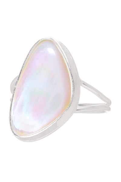 Sterling Silver Mother Of Pearl Ring - SS