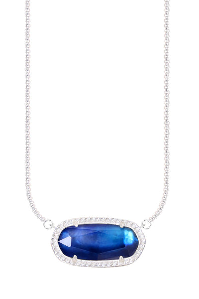 Labradorite Doublet Pendant Necklace - SF
